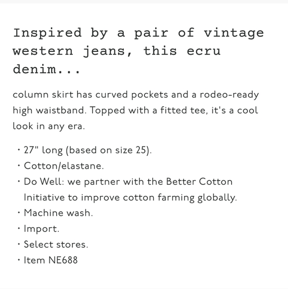 Madwell Denim High-Waist Midi Skirt in Vintage Canvas Wash - Western Edition - Picture 5 of 9